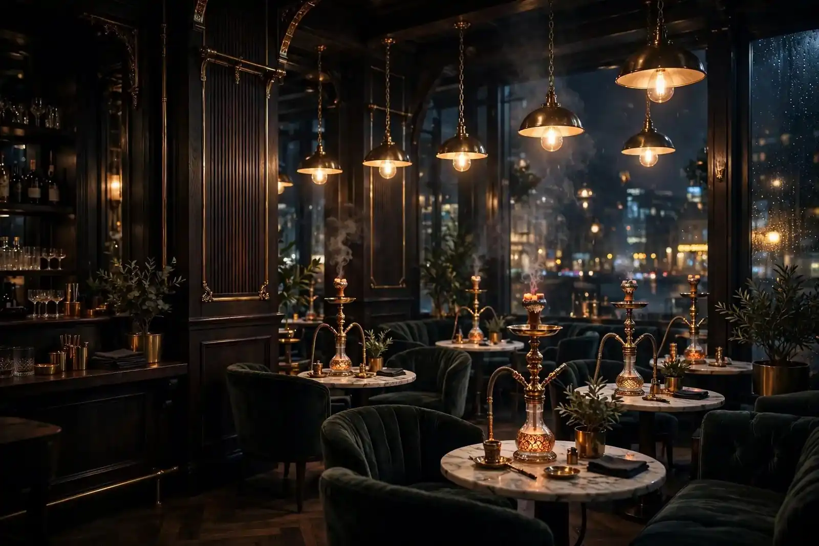 Saffire lounge at night